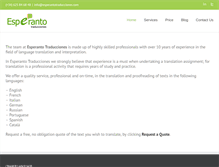 Tablet Screenshot of esperantotraducciones.com